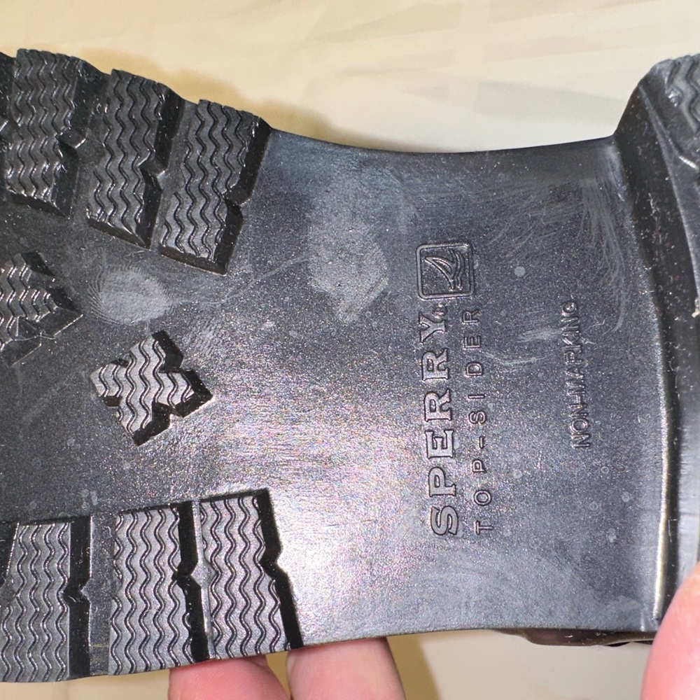 NWT Sperry Black Falcon Quilted & Lined Waterproof Rain Boots Size 10M - Picture 9 of 11